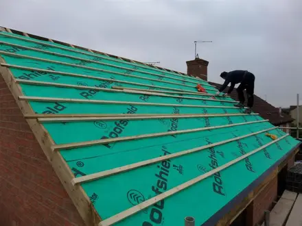 Building work at Ashie Close, Sparcells
