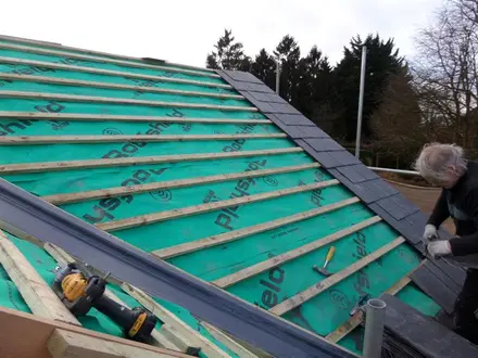 Building work at Broad Hinton